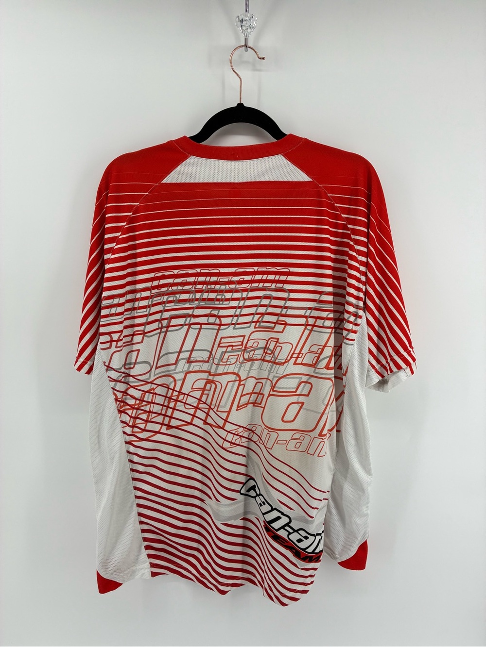 Can An BRP Men's Red and White Performance Shirt - Picture 6 of 9